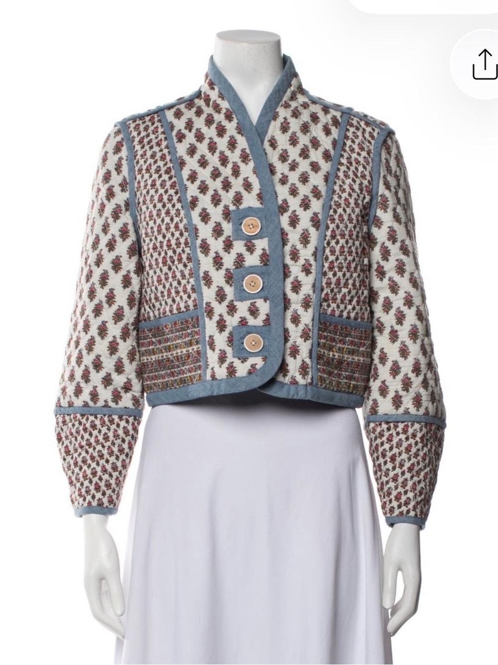 Veronica Beard Floral Print Jacket (Reversible)